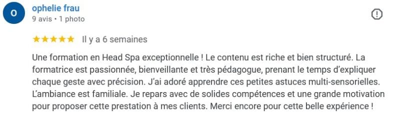 Avis Formation Head Spa Japonais C'Zennes